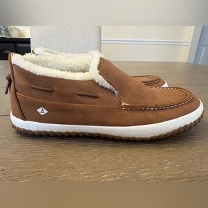 Boys Tan Sperry moccasin